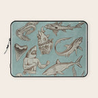 Shark Week Tattoo Flash 2023 Laptop Sleeve Gallery Image 1