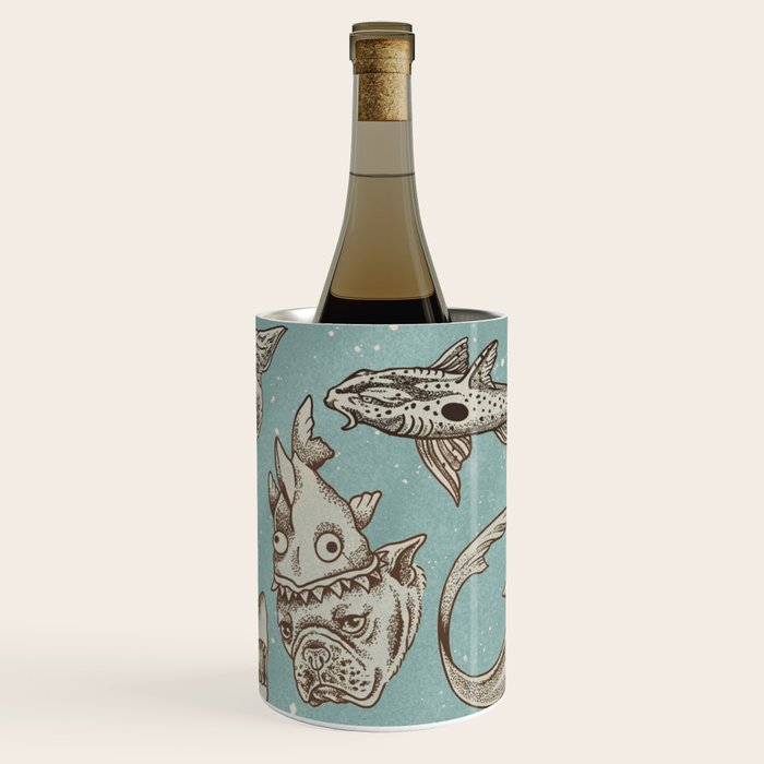 Shark Week Tattoo Flash 2023 Wine Chiller Gallery Image 1