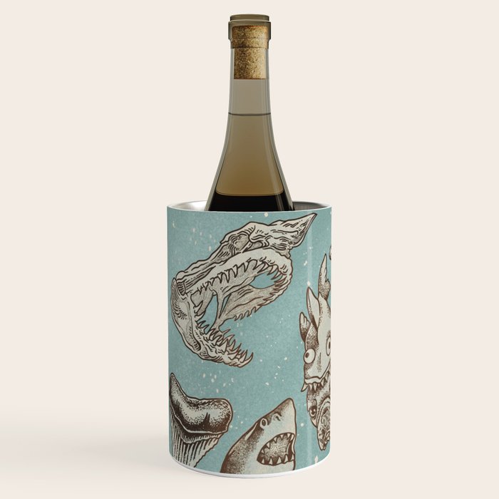 Shark Week Tattoo Flash 2023 Wine Chiller Gallery Image 2