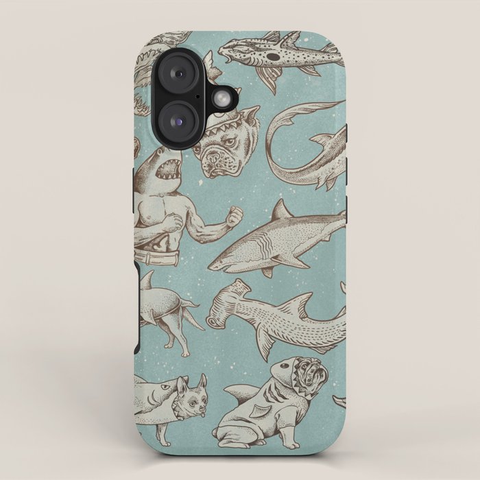 Shark Week Tattoo Flash 2023 iPhone Case Gallery Image 1
