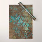 Aged Damask Texture 4 Wrapping Paper Gallery Image 1