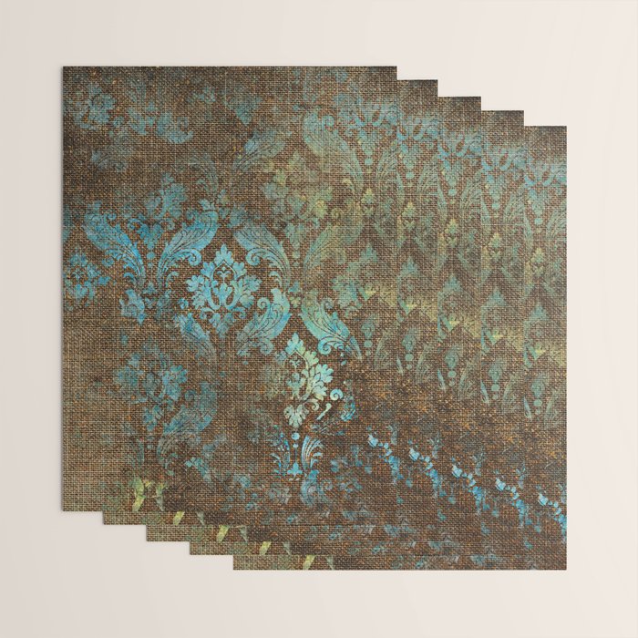 Aged Damask Texture 4 Wrapping Paper Gallery Image 3