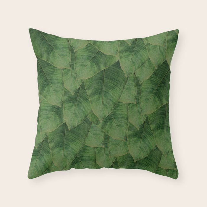 Banana Leaf III Throw Pillow Gallery Image 6