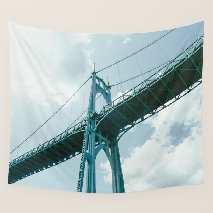 St. Johns Bridge Wall Tapestry Gallery Image 4