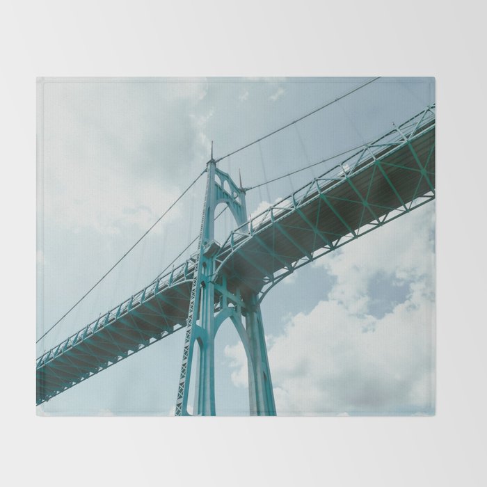 St. Johns Bridge Throw Blanket Gallery Image 2