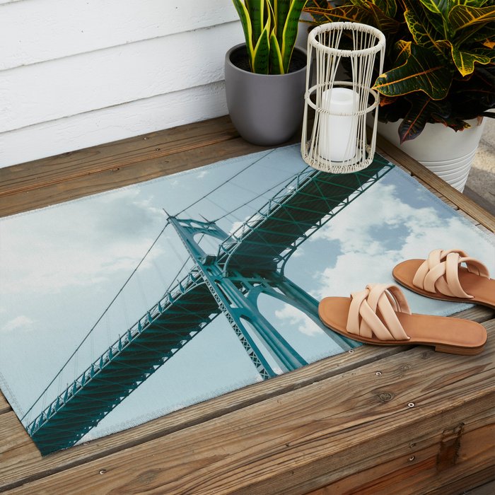 St. Johns Bridge Outdoor Rug Gallery Image 2