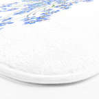 blue forget me not bouquet 2020 Bath Mat Gallery Image 3