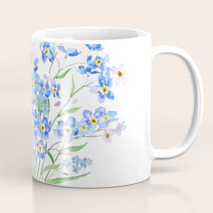 blue forget me not bouquet 2020 Coffee Mug Gallery Image 1