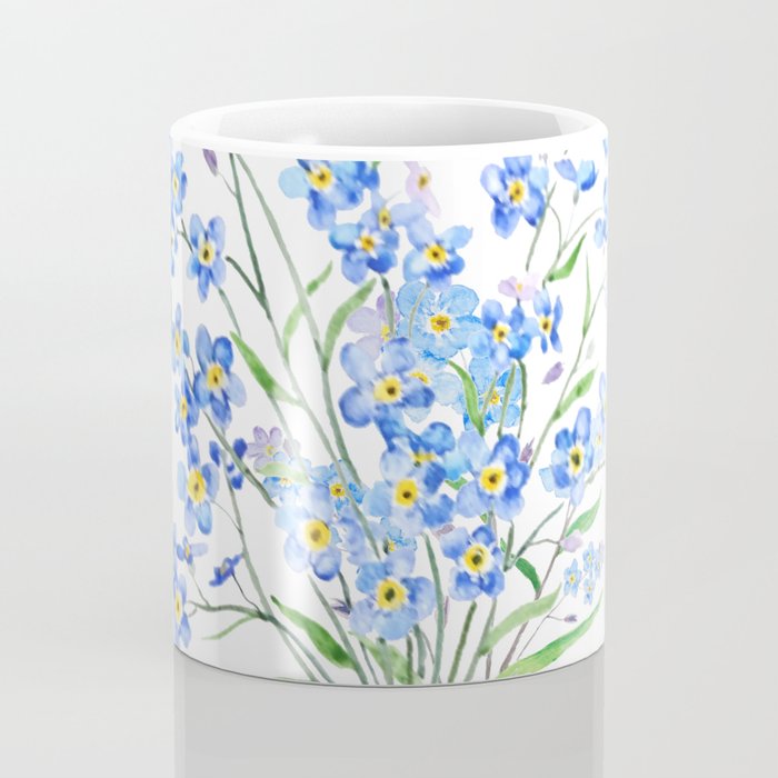 blue forget me not bouquet 2020 Coffee Mug Gallery Image 4