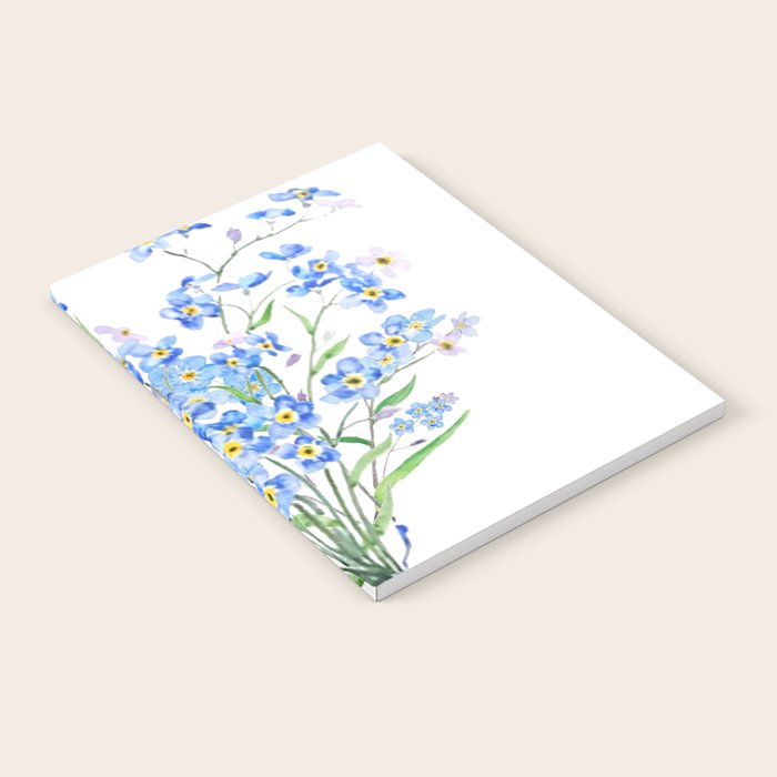 blue forget me not bouquet 2020 Notebook Gallery Image 2