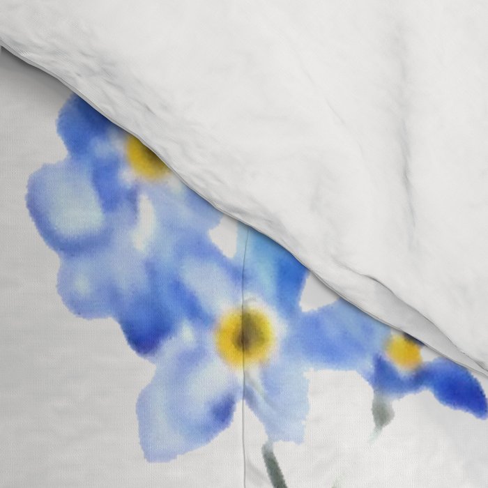 blue forget me not bouquet 2020 Comforter Gallery Image 4