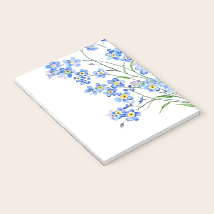 blue forget me not bouquet 2020 Notebook Gallery Image 3