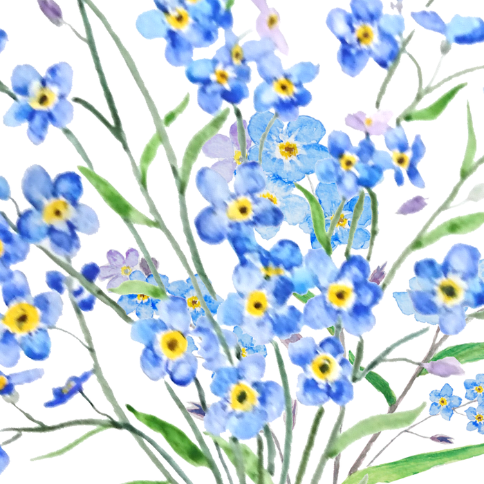blue forget me not bouquet 2020 Coffee Mug Gallery Image 2