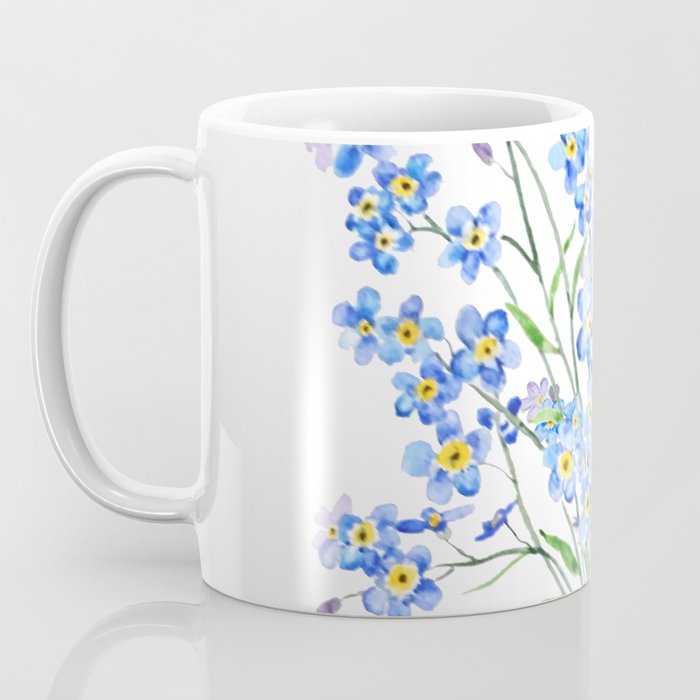 blue forget me not bouquet 2020 Coffee Mug Gallery Image 3