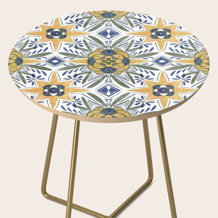 Modern fantasy tiles S Side Table Gallery Image 2