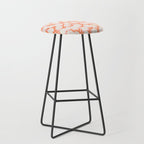 Blooming Abstract Cream and Orange Allium Flowers on Pastel Pink Stool Gallery Image 1