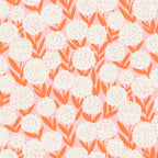 Blooming Abstract Cream and Orange Allium Flowers on Pastel Pink Coffee Mug Gallery Image 2