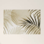 Tropical Paradise Sunset Neutral Beige Welcome Mat Gallery Image 1
