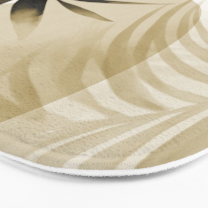 Tropical Paradise Sunset Neutral Beige Bath Mat Gallery Image 3