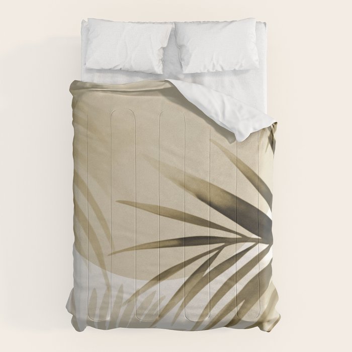 Tropical Paradise Sunset Neutral Beige Comforter Gallery Image 1