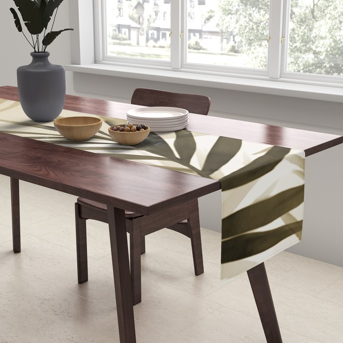 Tropical Paradise Sunset Neutral Beige Table Runner Gallery Image 2