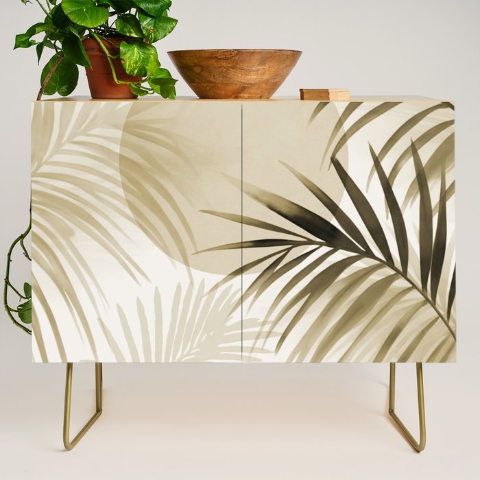 Tropical Paradise Sunset Neutral Beige Credenza Gallery Image 1