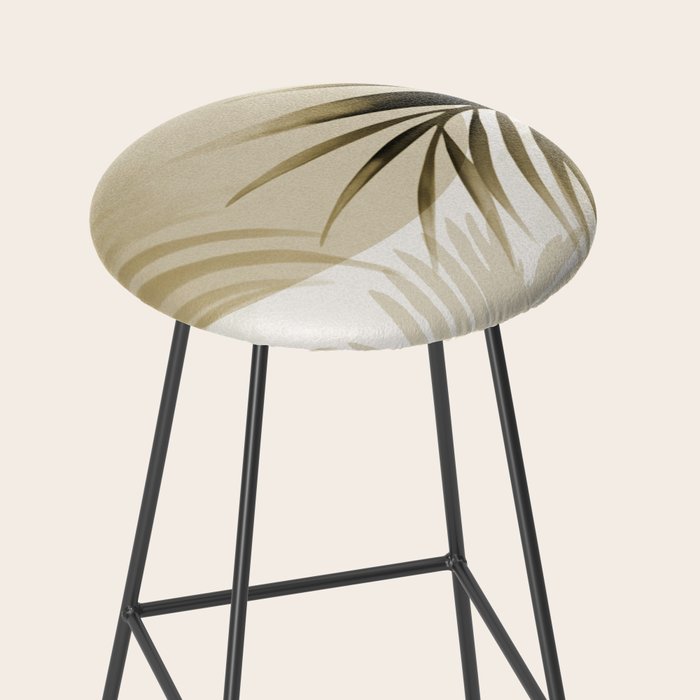 Tropical Paradise Sunset Neutral Beige Stool Gallery Image 2
