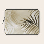 Tropical Paradise Sunset Neutral Beige Laptop Sleeve Gallery Image 1