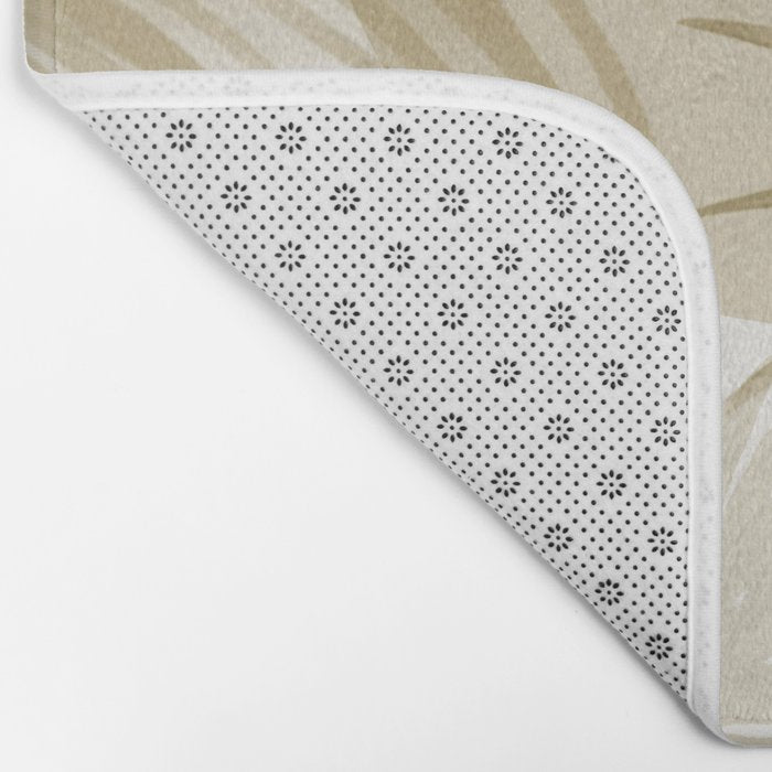 Tropical Paradise Sunset Neutral Beige Bath Mat Gallery Image 2