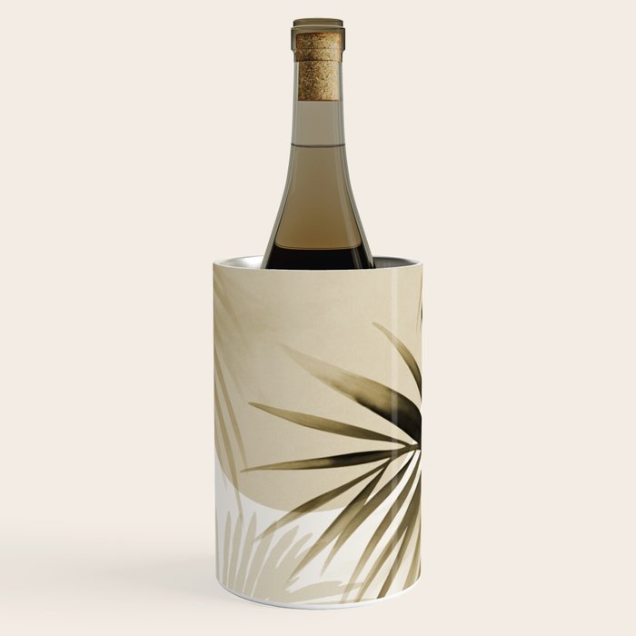 Tropical Paradise Sunset Neutral Beige Wine Chiller Gallery Image 1