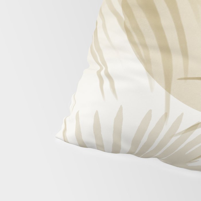 Tropical Paradise Sunset Neutral Beige Pillow Sham Gallery Image 4