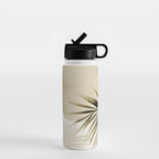 Tropical Paradise Sunset Neutral Beige Water Bottle Gallery Image 1