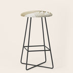 Tropical Paradise Sunset Neutral Beige Stool Gallery Image 1