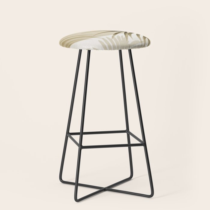 Tropical Paradise Sunset Neutral Beige Stool Gallery Image 1