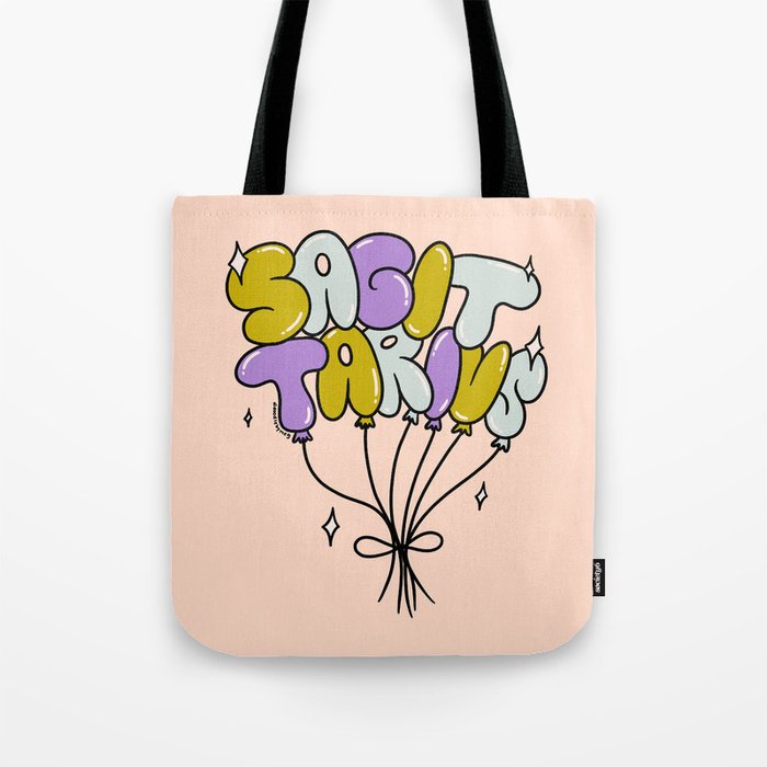 Sagittarius Balloons Tote Bag Gallery Image 1