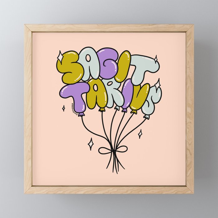 Sagittarius Balloons Mini Art Print Gallery Image 1