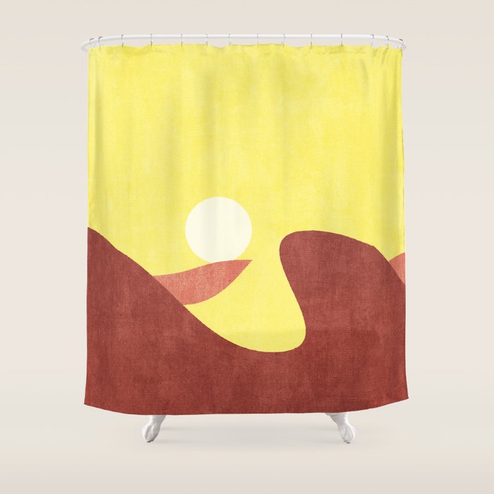 LANDSHAPES / Desert - Sunset Shower Curtain Gallery Image 1
