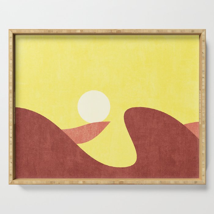 LANDSHAPES / Desert - Sunset Serving Tray Gallery Image 1