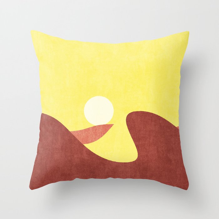 LANDSHAPES / Desert - Sunset Throw Pillow Gallery Image 6