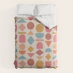 Geo Mod Shapes - Light Comforter Gallery Image 6