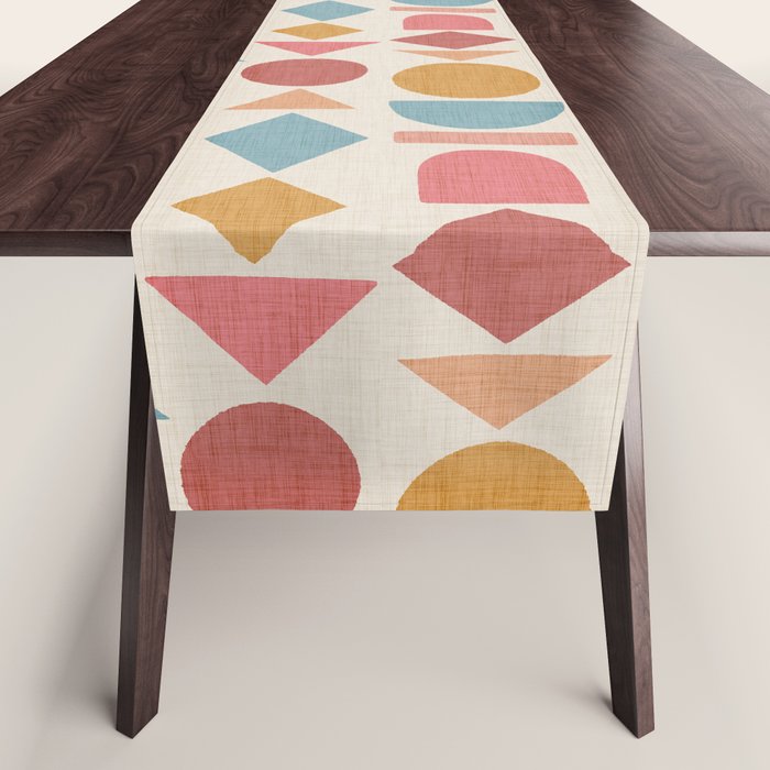 Geo Mod Shapes - Light Table Runner Gallery Image 1