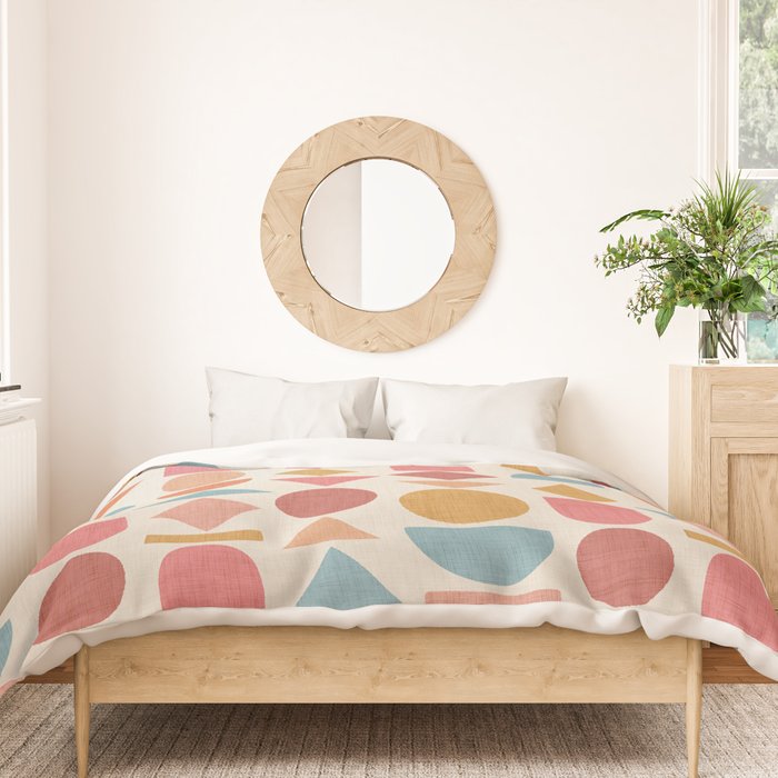 Geo Mod Shapes - Light Duvet Cover Gallery Image 3