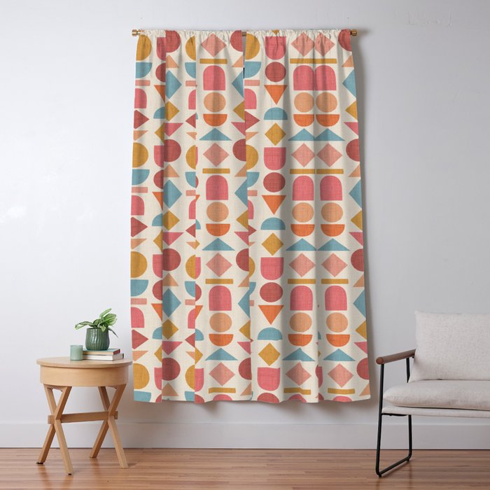 Geo Mod Shapes - Light Window Curtain Gallery Image 5