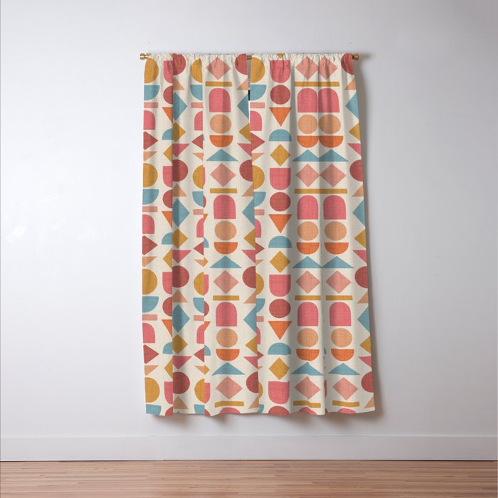 Geo Mod Shapes - Light Window Curtain Gallery Image 3