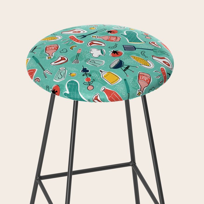 Backyard BBQ Aqua Stool Gallery Image 2