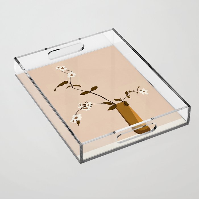Flowers in the Vase Acrylic Tray Gallery Image 1