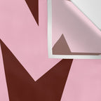 Pink and Burgundy Big Ol Stars Wall Tapestry Gallery Image 3