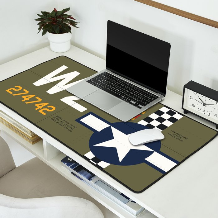 Aircraft Markings - USA P-47 Desk Mat Gallery Image 2