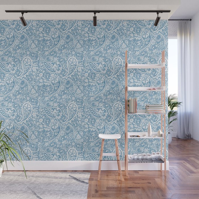 Oceanic Paisley Charm Wall Mural Gallery Image 1