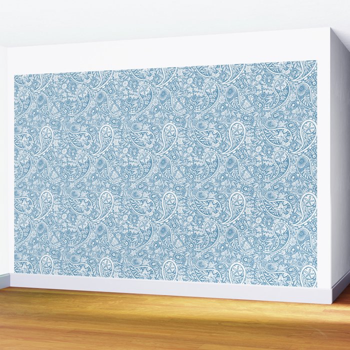 Oceanic Paisley Charm Wall Mural Gallery Image 2